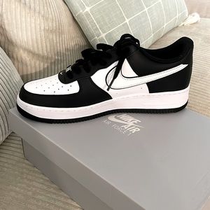 nike air force 1’s, panda style